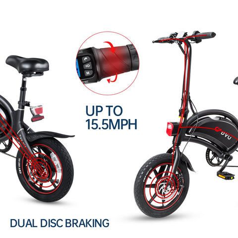 DYU D3+ 14 Inch Electric Mini Bike Folding Electric Bikes stores that sell electric bikes