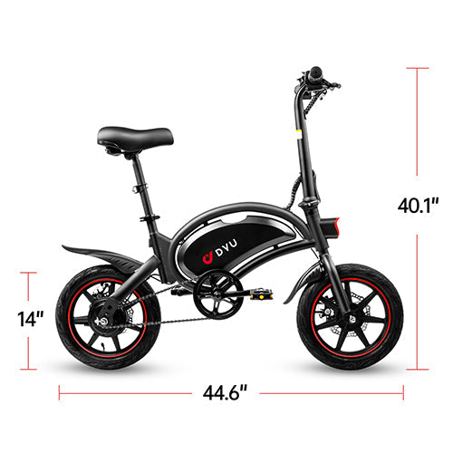 DYU D3F 14 Inch Electric Mini Bike Folding Ebike small folding electric bike